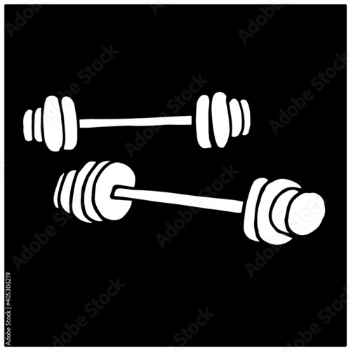sports, tools for doing sports, dumbbells, barbells, kettlebells, strength training, swing the body, vector illustration, vector, illustrator, postcard printing, print on a phone case, on packaging, p