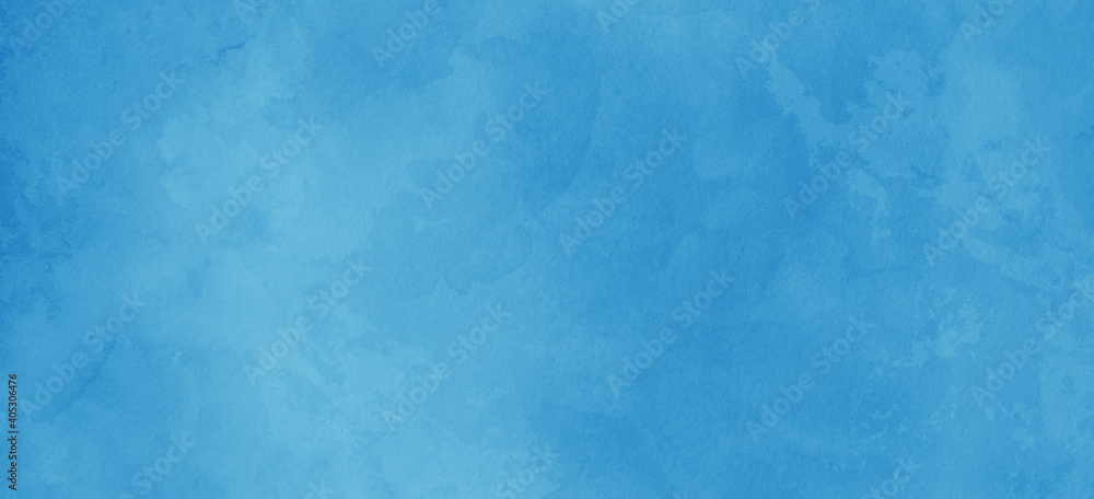 old blue paper background with watercolor stains and vintage texture in elegant solid blue website or textured paper design - obrazy, fototapety, plakaty 