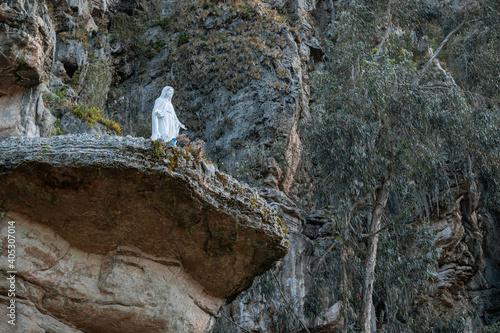 Holy Mary at the Suesca Stone Walls in Suesca, Cundinamarca - Colombia
