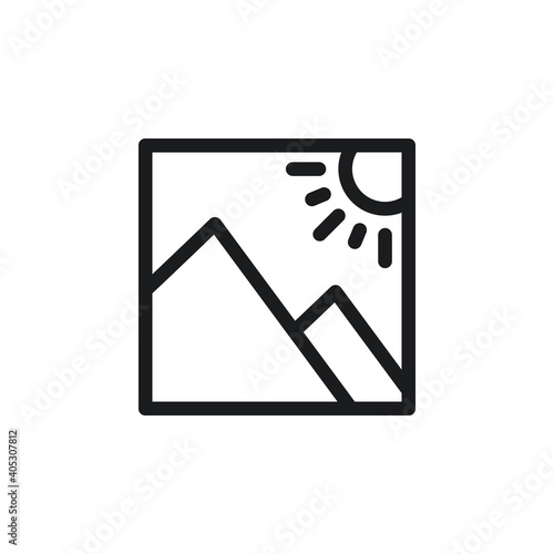 Image gallery icon vector illustration