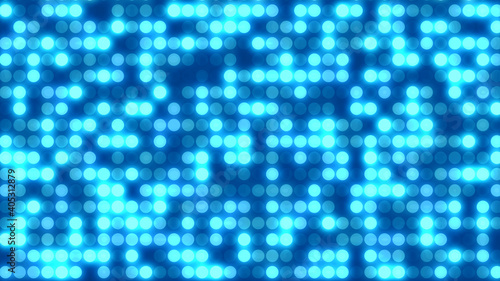 Wallpaper Mural Dot  white blue pattern screen led light gradient texture background. Abstract  technology big data digital background. 3d rendering. Torontodigital.ca