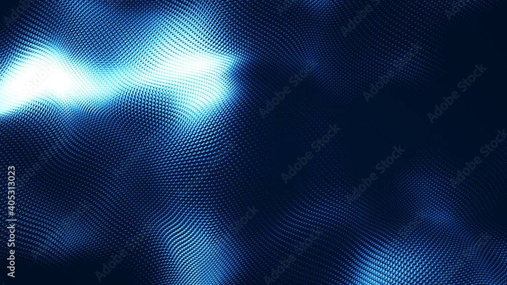 Dot white blue wave light screen gradient texture background. Abstract technology big data digital background. 3d rendering. Dot white blue wave light screen gradient texture background. Abstract technology big data digital background. 3d rendering.