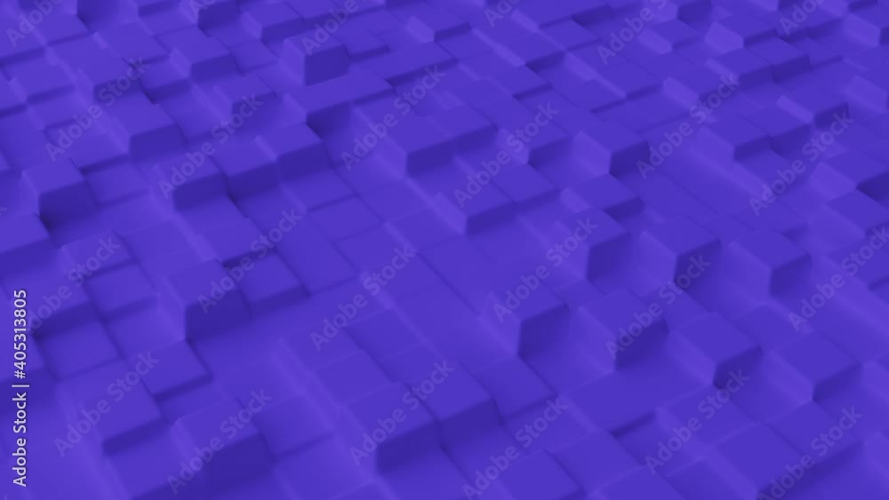 Abstract background with purple grid smooth squares. Cell structure surface. Modern background template for documents, reports and presentations. Seamless loop 3d animation of 4K Abstract background with purple grid smooth squares. Cell structure surface. Modern background template for documents, reports and presentations. Seamless loop 3d animation of 4K