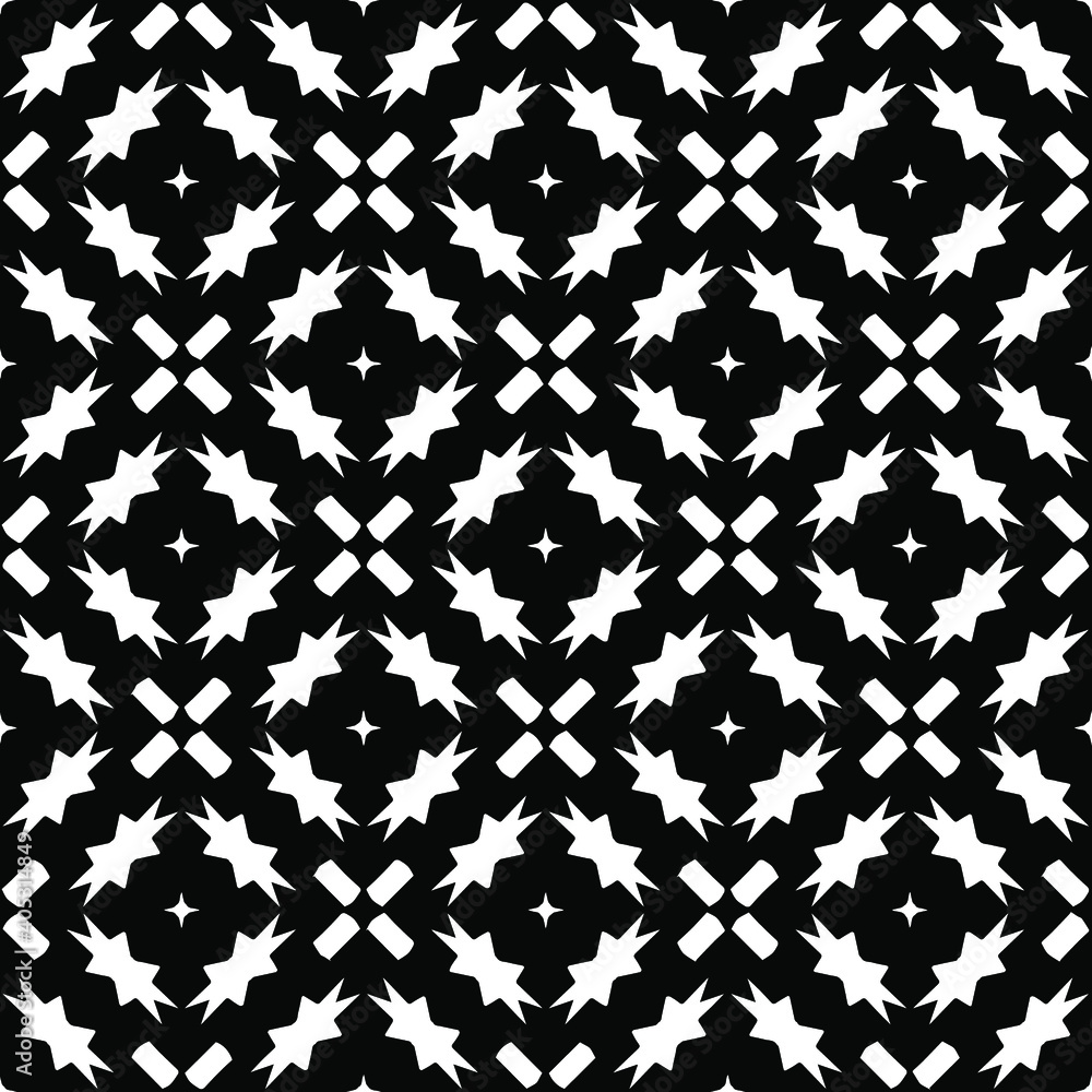 Black and white texture. Abstract seamless geometric pattern.
Black and white texture. Abstract seamless geometric pattern.