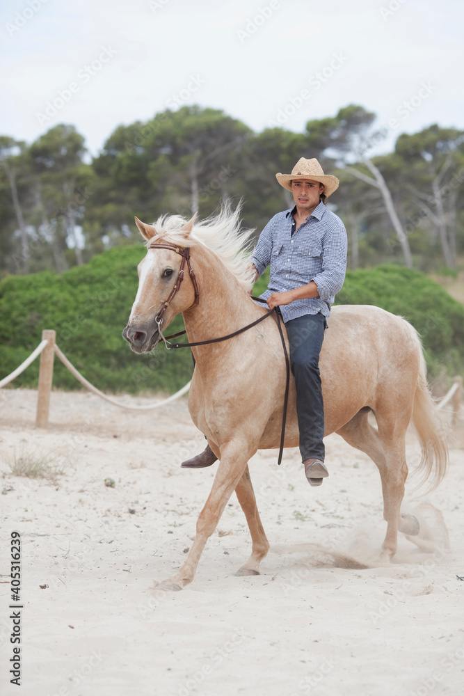 man riding horse man riding horse