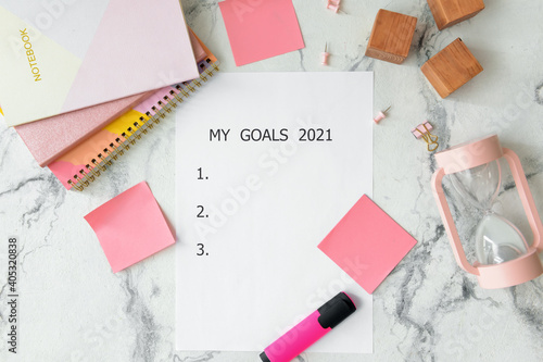 Empty list with text MY GOA...