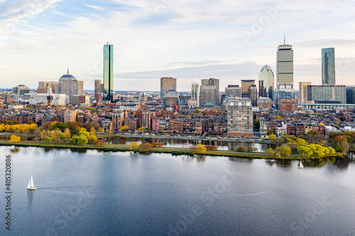 Back Bay Boston at Sunset