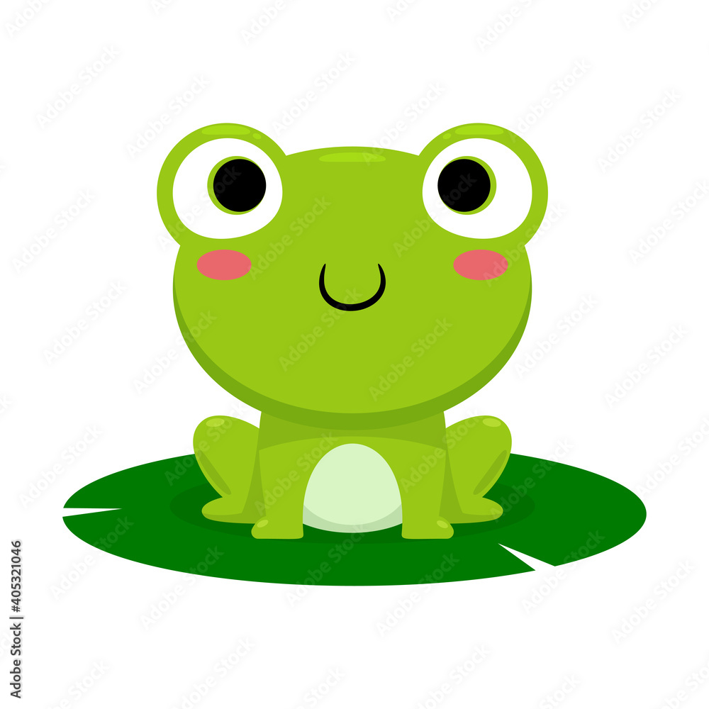 a smiling frog. Isolated Vector Illustration a smiling frog. Isolated Vector Illustration