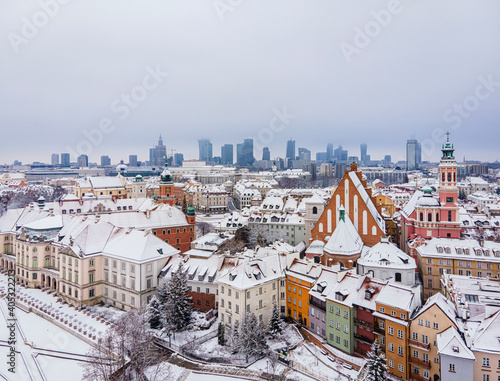 Obraz na płótnie Warszawa w salonie