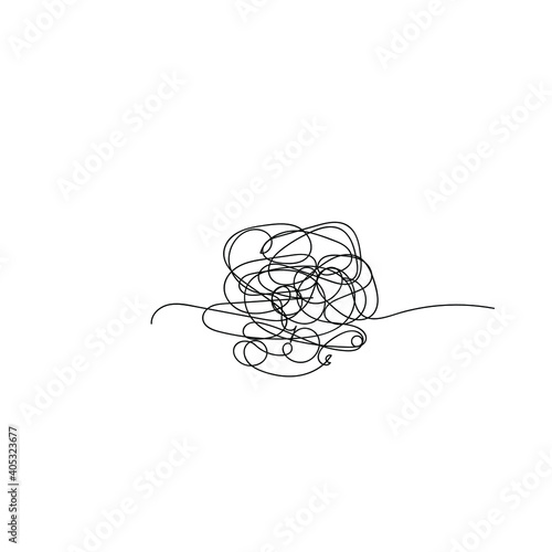 hand drawn scribble art circle element, ball in center Vector illustration.