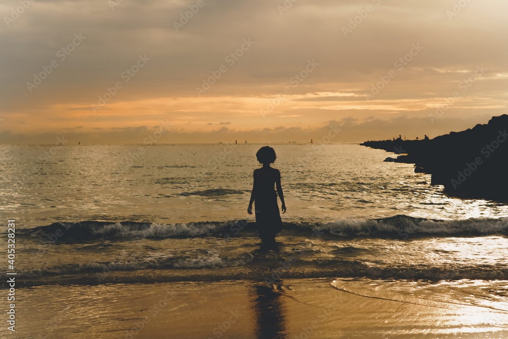 person on the beach person on the beach