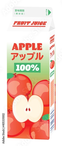 アップルジュースの1Lのパック