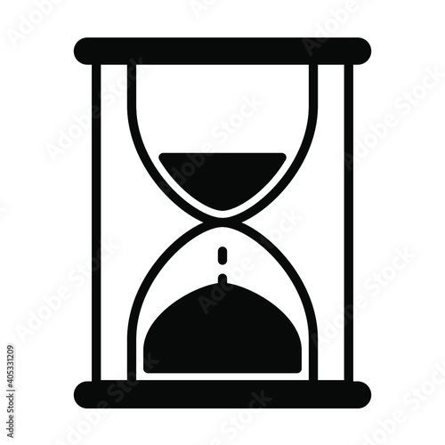 hourglass, watch, clock, time icon vector