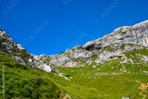 landscape in the mountains (Montafon, Vorarlberg, Austria)