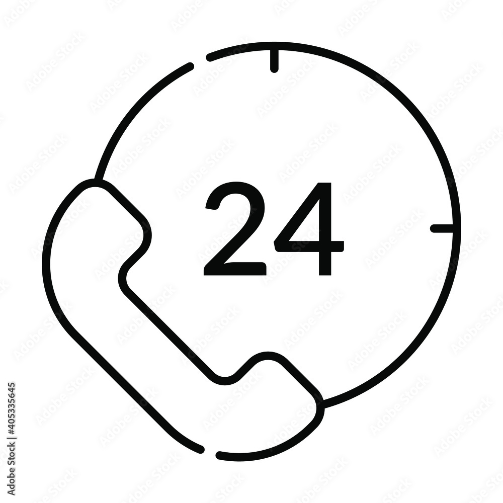 24 hour customer service icon vector 24 hour customer service icon vector