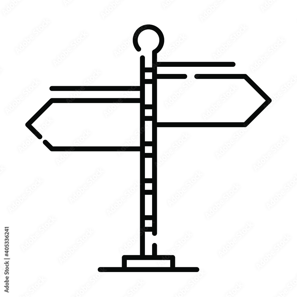 Obraz premium road sign icon vector illustration