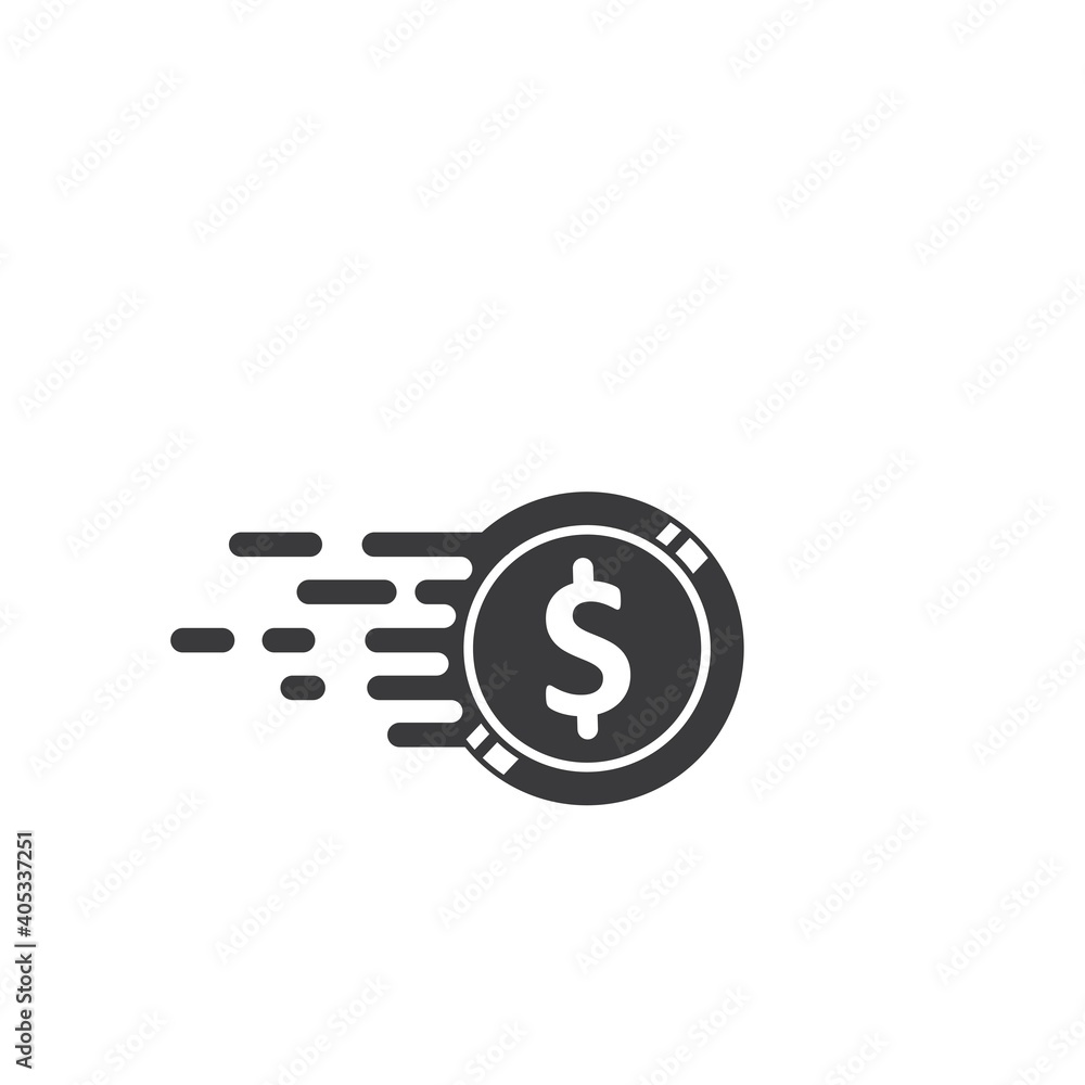 fast money icon vector illustration fast money icon vector illustration