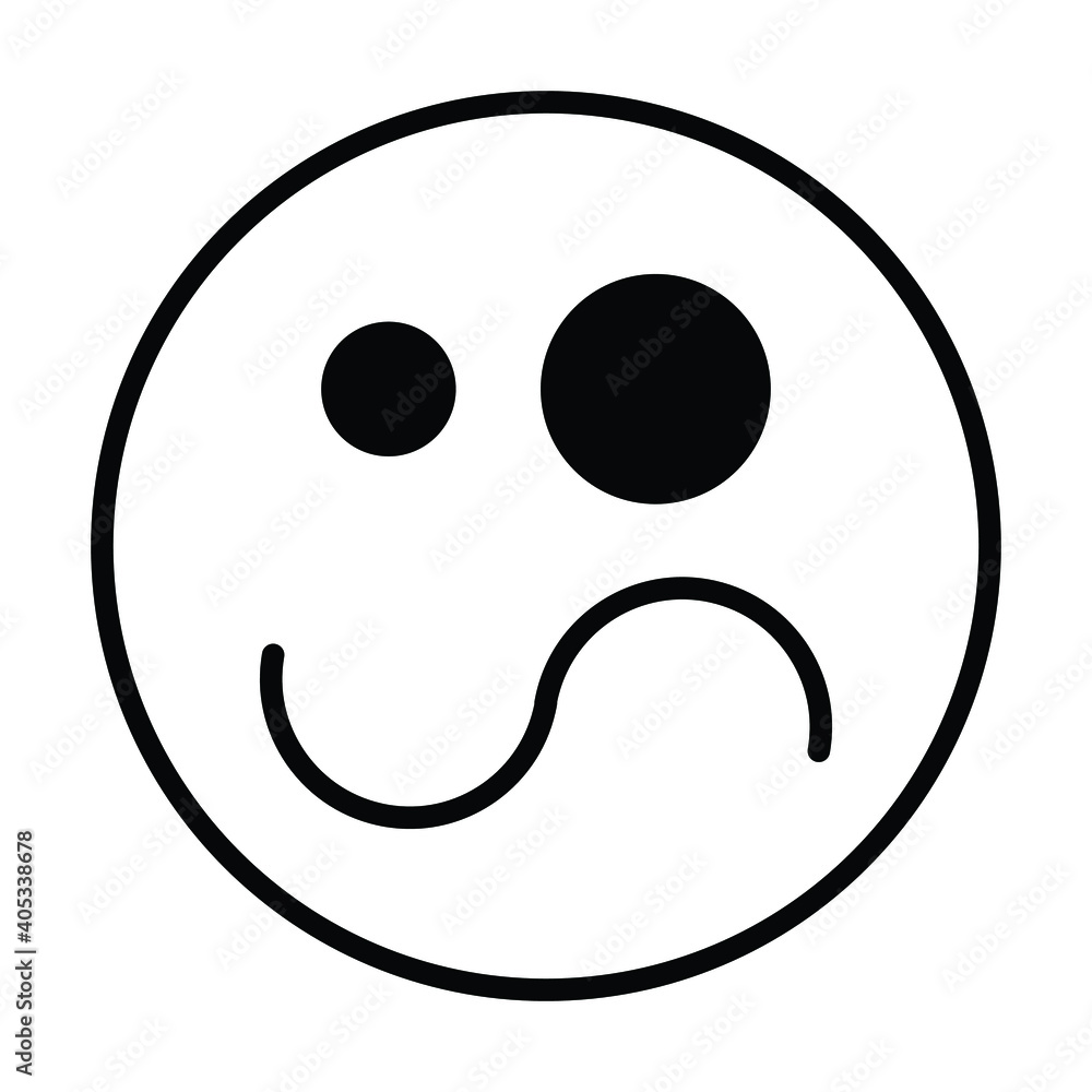 Fototapeta premium sad, happy, moody, surprised, angry, smile emoticon smiley icon vector