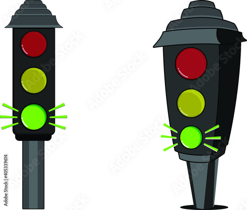 traffic light green Icon