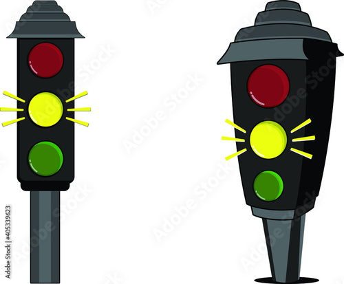 traffic light Yellow 