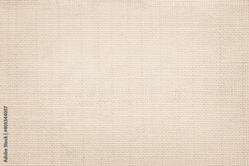 Jute hessian sackcloth canvas woven texture pattern background in light beige cream brown color blank empty Jute hessian sackcloth canvas woven texture pattern background in light beige cream brown color blank empty