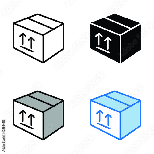 3d box icon vector