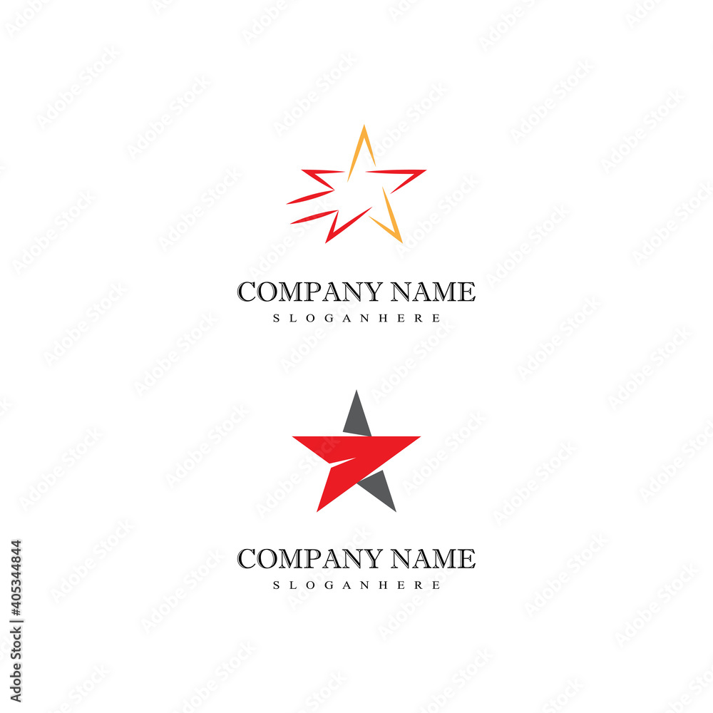 Star icon Template vector illustration design Star icon Template vector illustration design