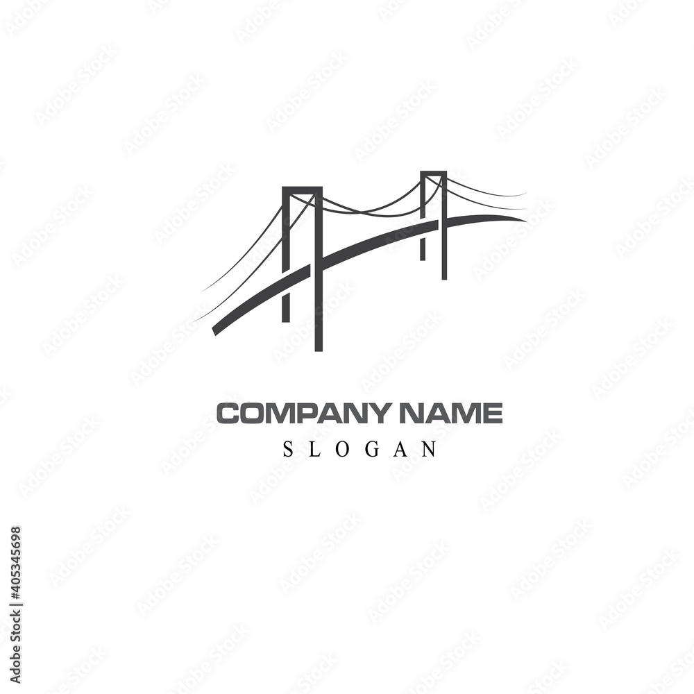 Bridge Logo Template vector icon illustration design Bridge Logo Template vector icon illustration design