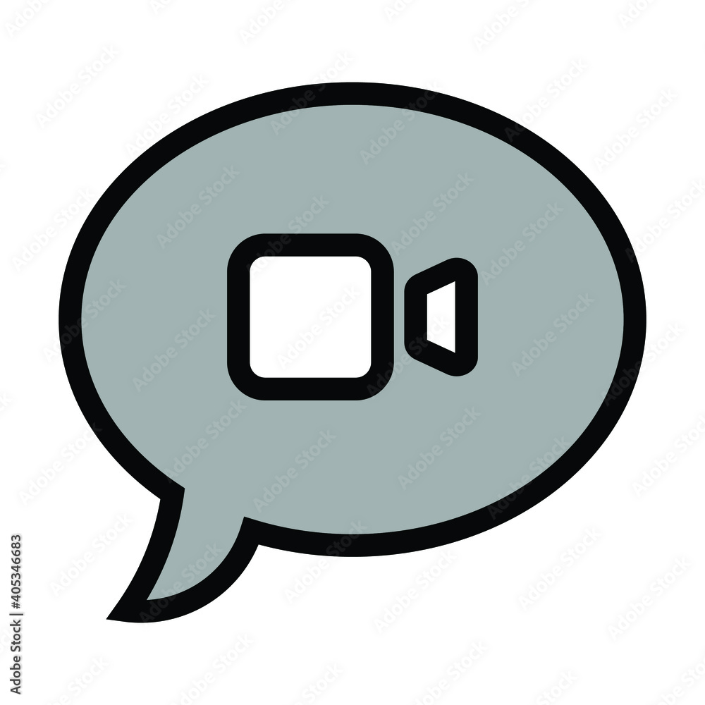 video conference icon, camera vector video conference icon, camera vector
