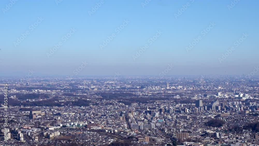 City scape of West Tokyo seen from Mt. Takao City scape of West Tokyo seen from Mt. Takao