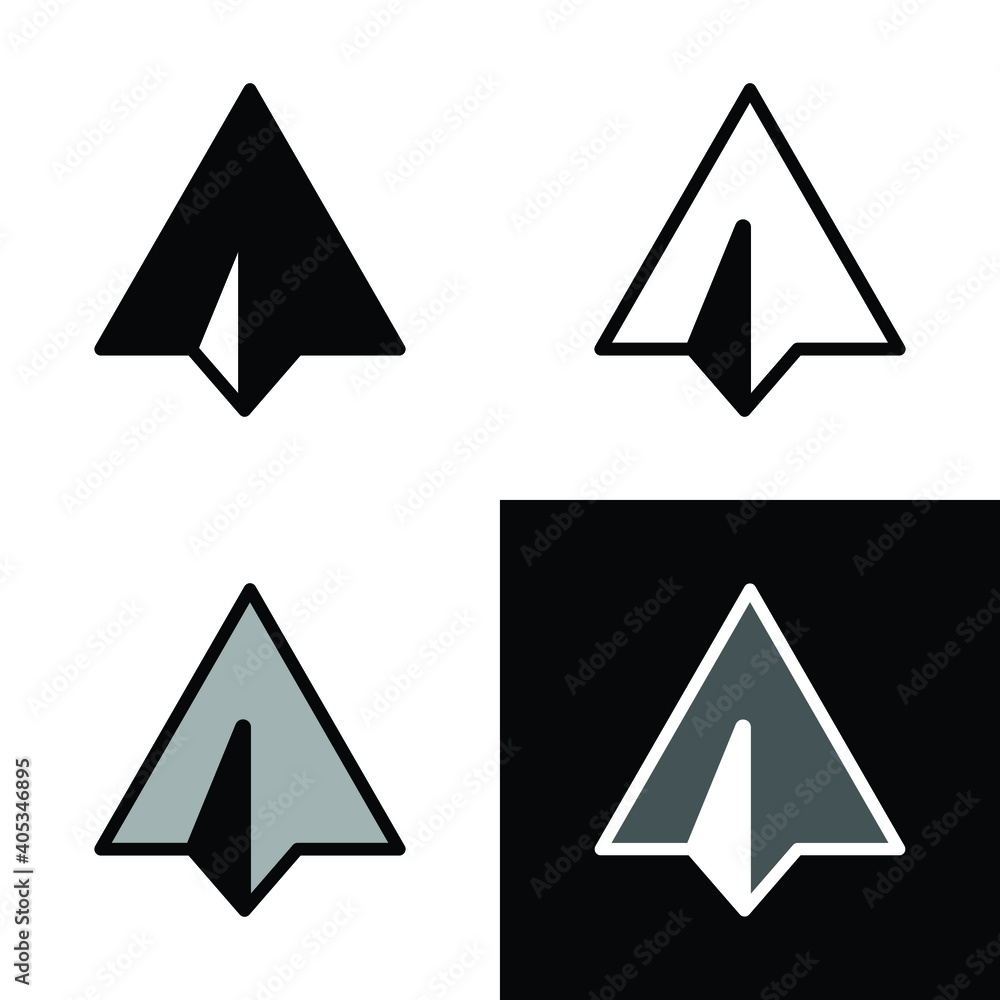 paper plane icon vector paper plane icon vector