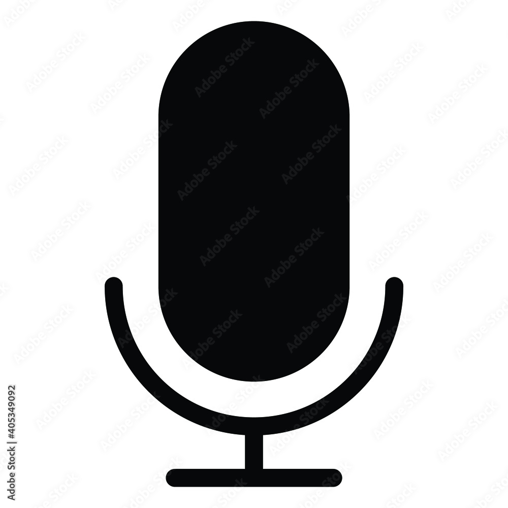 microphone icon, voice recognition vector microphone icon, voice recognition vector