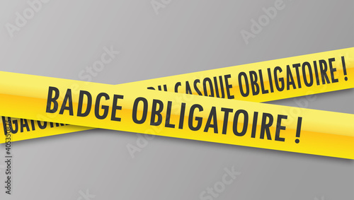 Logo badge obligatoire.