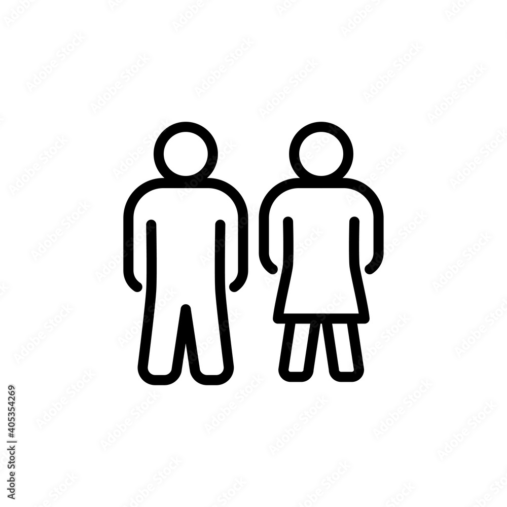restroom symbol, toilet icon, design trendy restroom symbol, toilet icon, design trendy