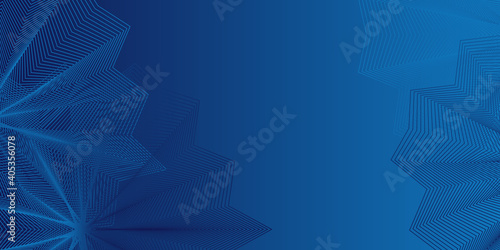 Futuristic, High Tech, blue background, with network lines conveying a connectivity concept. Blue abstract background with light blue lines