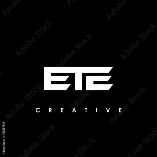 ETE Letter Initial Logo Design Template Vector Illustration