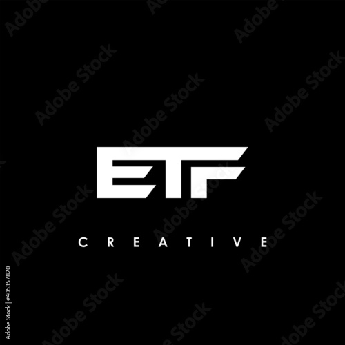 ETF Letter Initial Logo Design Template Vector Illustration