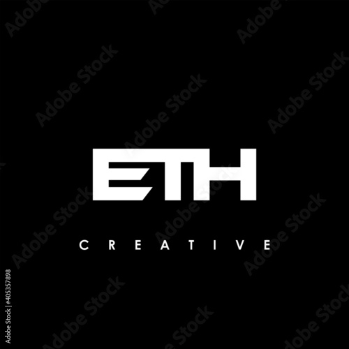 ETH Letter Initial Logo Design Template Vector Illustration