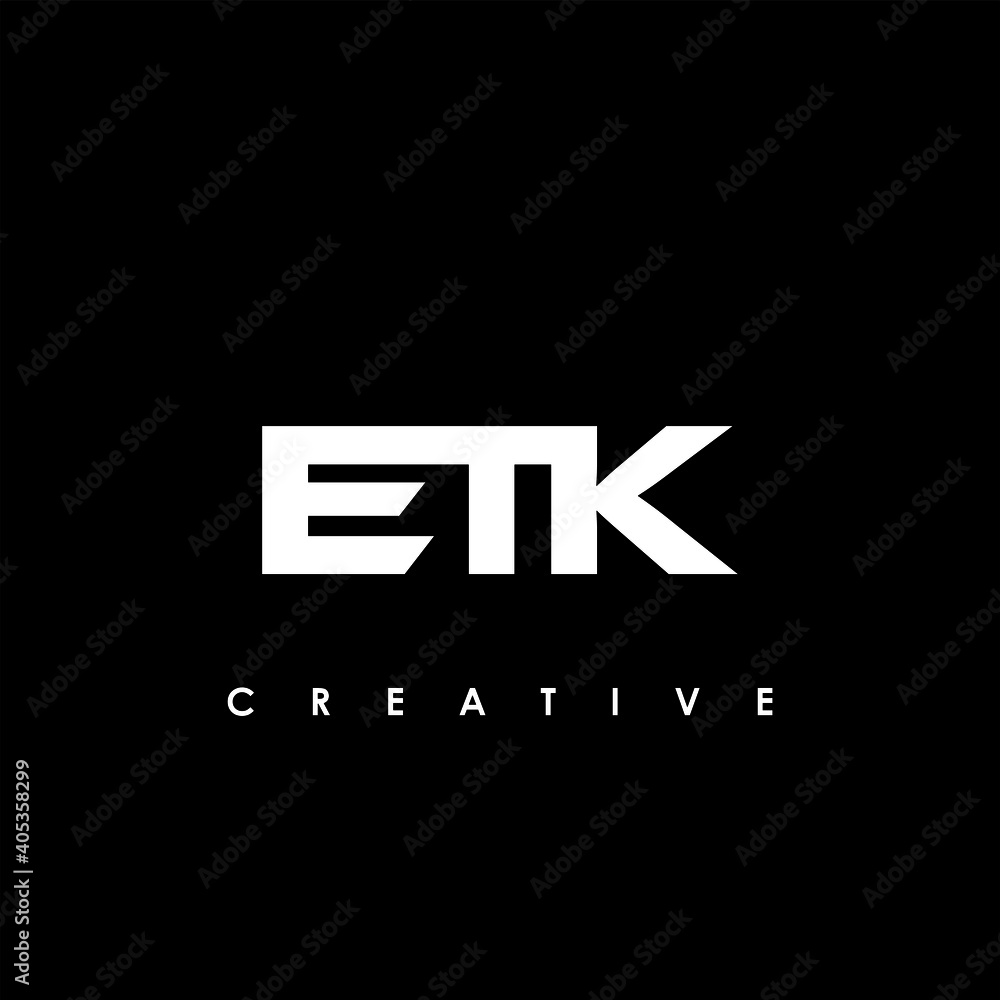 ETK Letter Initial Logo Design Template Vector Illustration