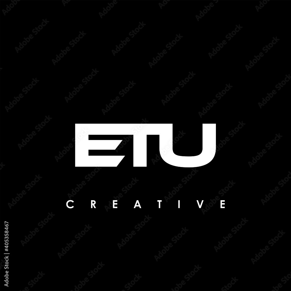 ETU Letter Initial Logo Design Template Vector Illustration