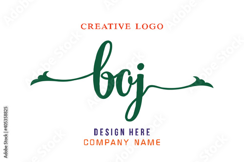 BOJ lettering logo is simple, easy to understand and authoritative