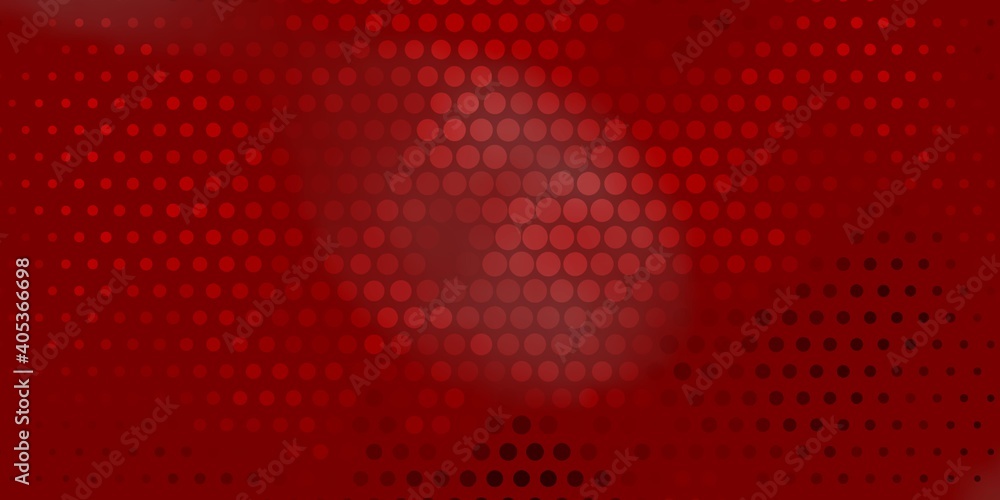 Light Red vector template with circles.