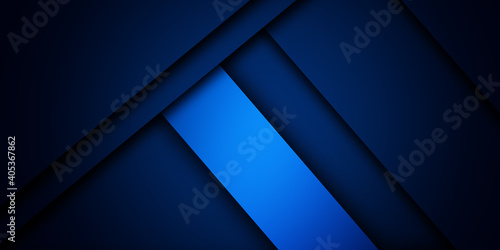 Abstract dark blue shape with different shades
