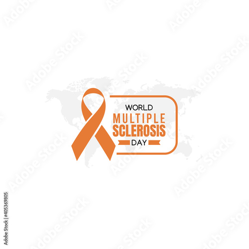 vector graphic of world multiple sclerosis day good for world multiple sclerosis day celebration. flat design. flyer design.flat illustration.	