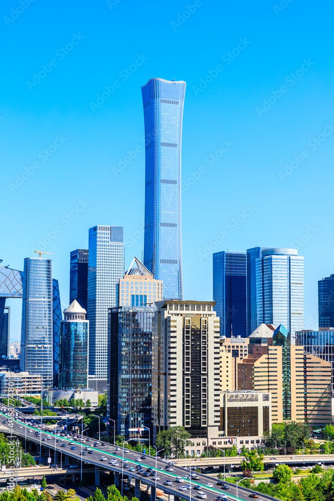 Modern city skyline and buildings in Beijing,China. Modern city skyline and buildings in Beijing,China.