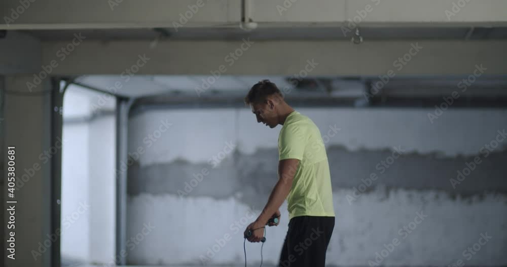 Training with jumping rope Training with jumping rope