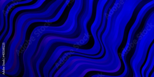 Dark Purple, Pink vector template with curved lines.