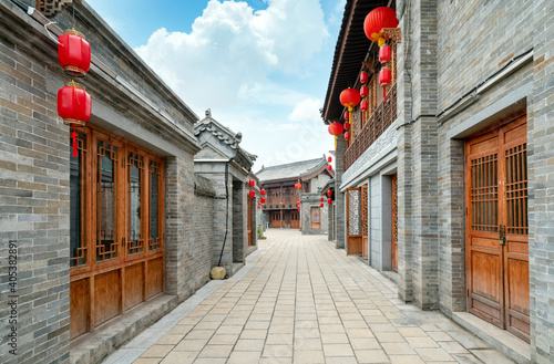 Hutong in the old city, Luoyang, Henan, China. photo