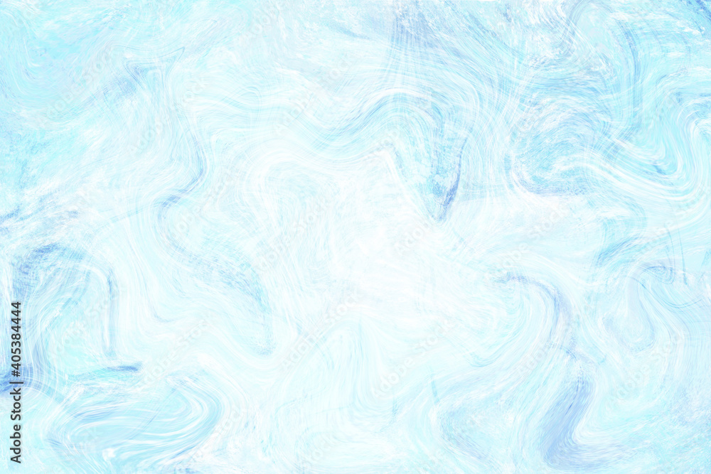 Icy blue transparent digital texture. Smooth marbling abstraction for wedding card. Digital suminagashi template. Pastel color liquid paint surface decoration for textile or stationery Icy blue transparent digital texture. Smooth marbling abstraction for wedding card. Digital suminagashi template. Pastel color liquid paint surface decoration for textile or stationery