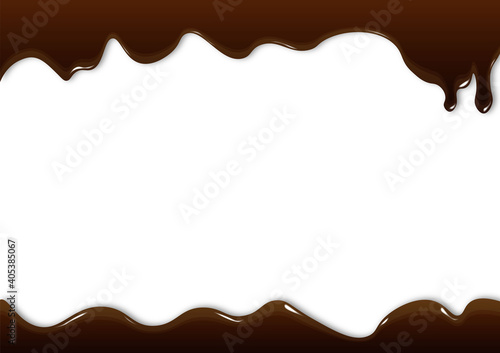 チョコレート　アイス　バレンタイン　フレーム　とける